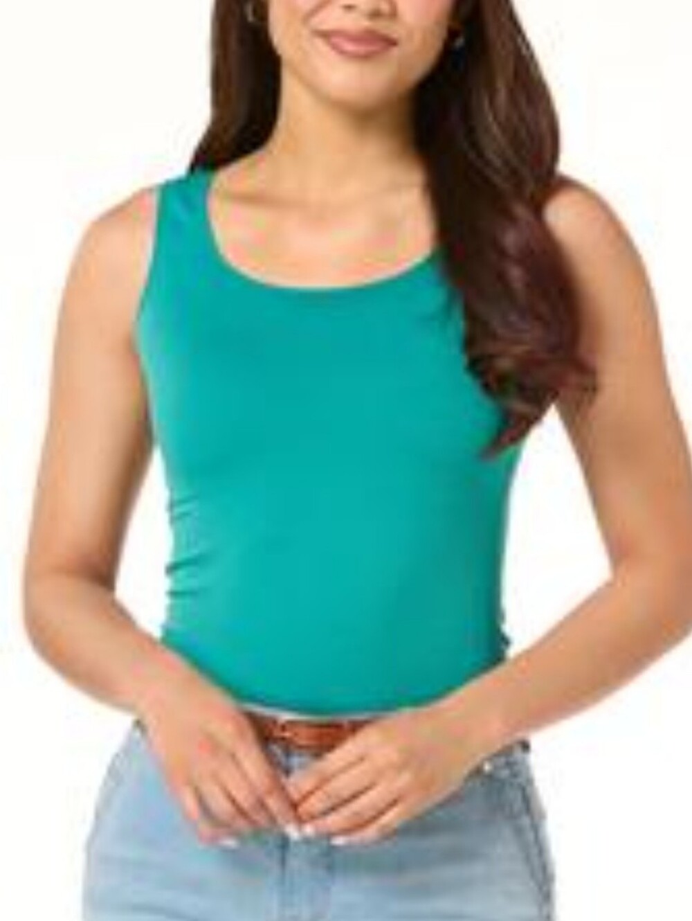 Body Solutions Women's Bayou Teal Tank Top